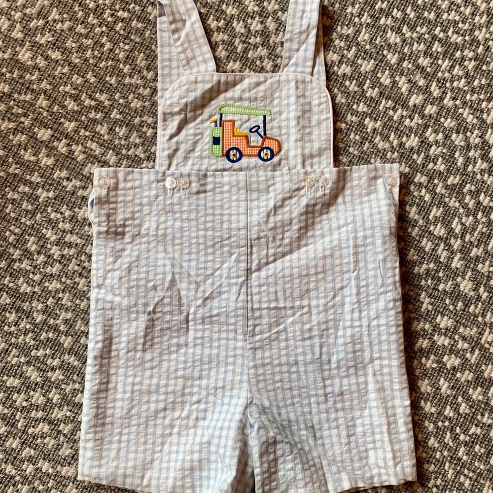 Little English golf cart overalls